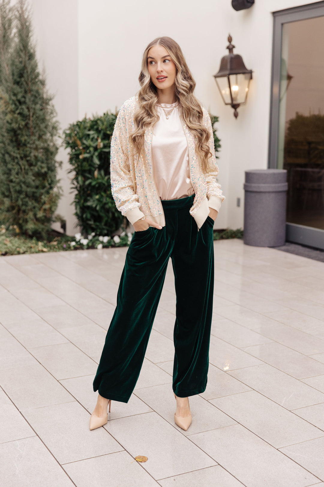 Velvet Elvis Wide Leg Velvet Pants-Bottoms-Ave Shops-[option4]-[option5]-[option6]-[option7]-[option8]-Shop-Boutique-Clothing-for-Women-Online