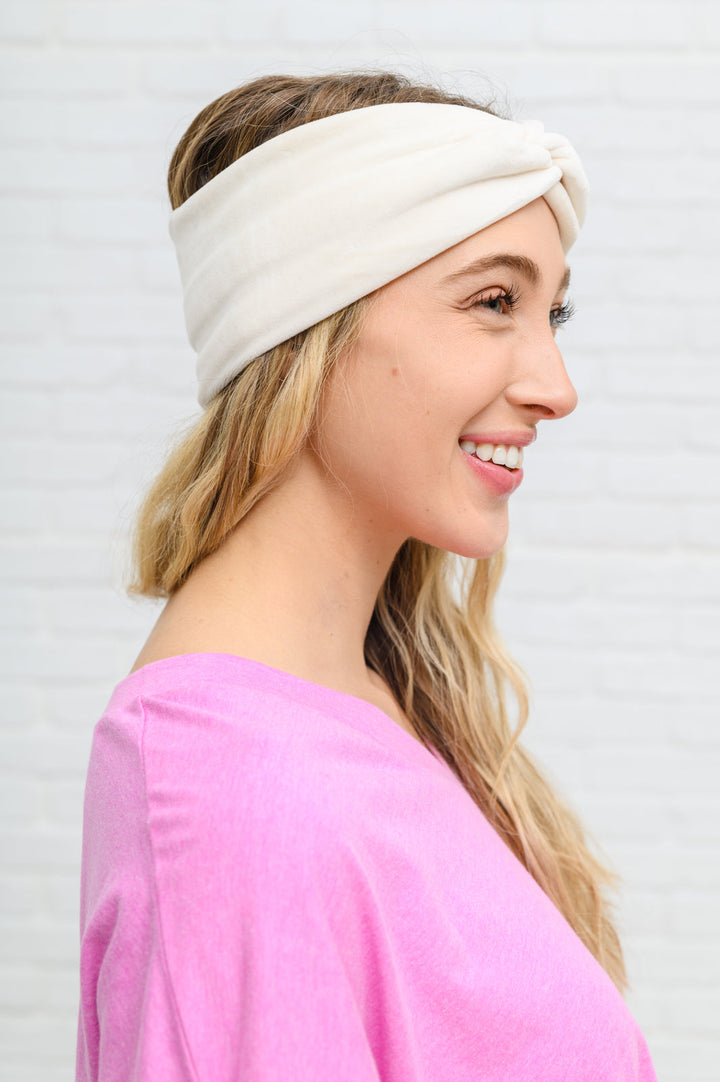 Velvet Twist Headband In Ivory-Womens-Ave Shops-OS-[option4]-[option5]-[option6]-[option7]-[option8]-Shop-Boutique-Clothing-for-Women-Online