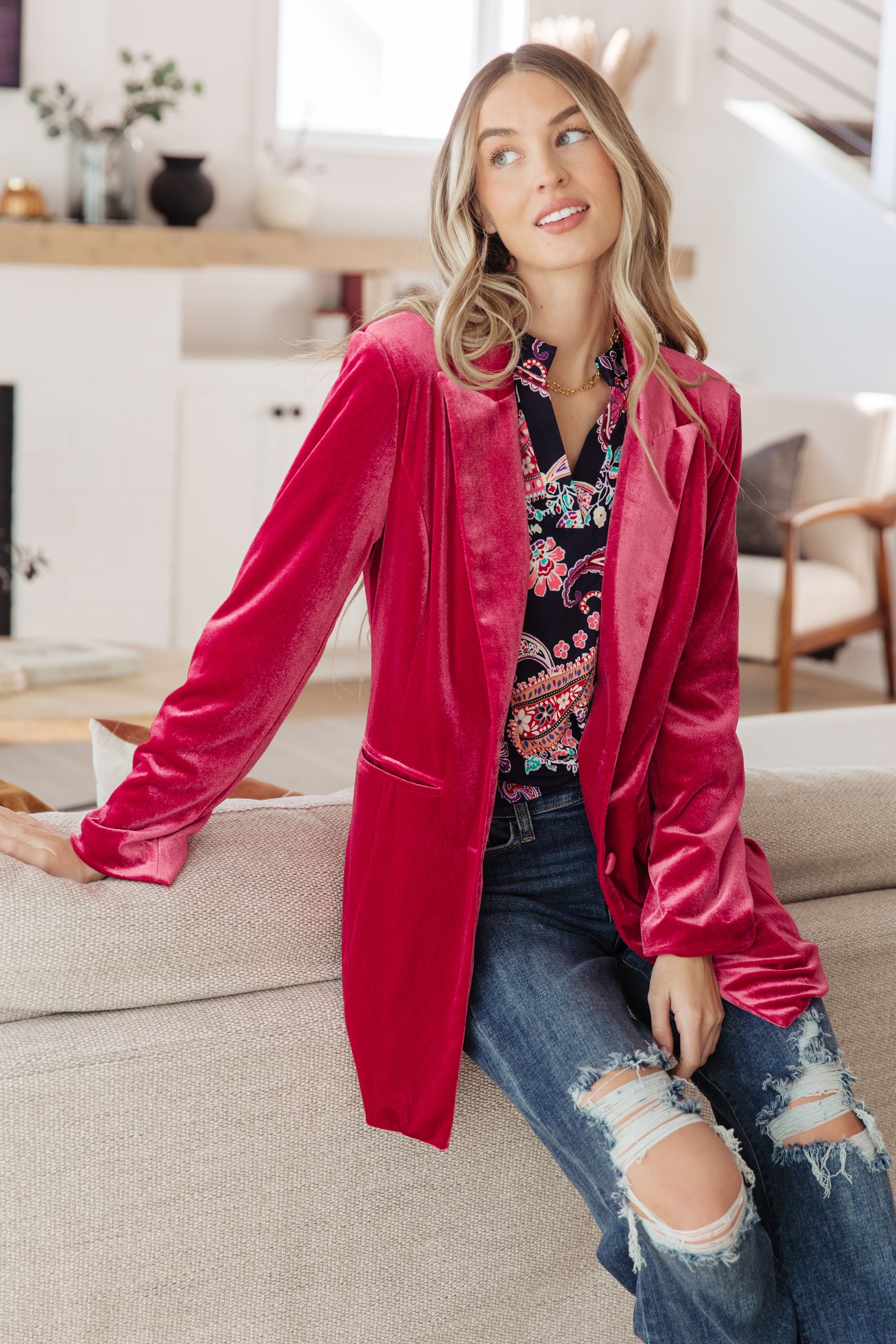 Verity Velvet Blazer-Layers-Ave Shops-[option4]-[option5]-[option6]-[option7]-[option8]-Shop-Boutique-Clothing-for-Women-Online
