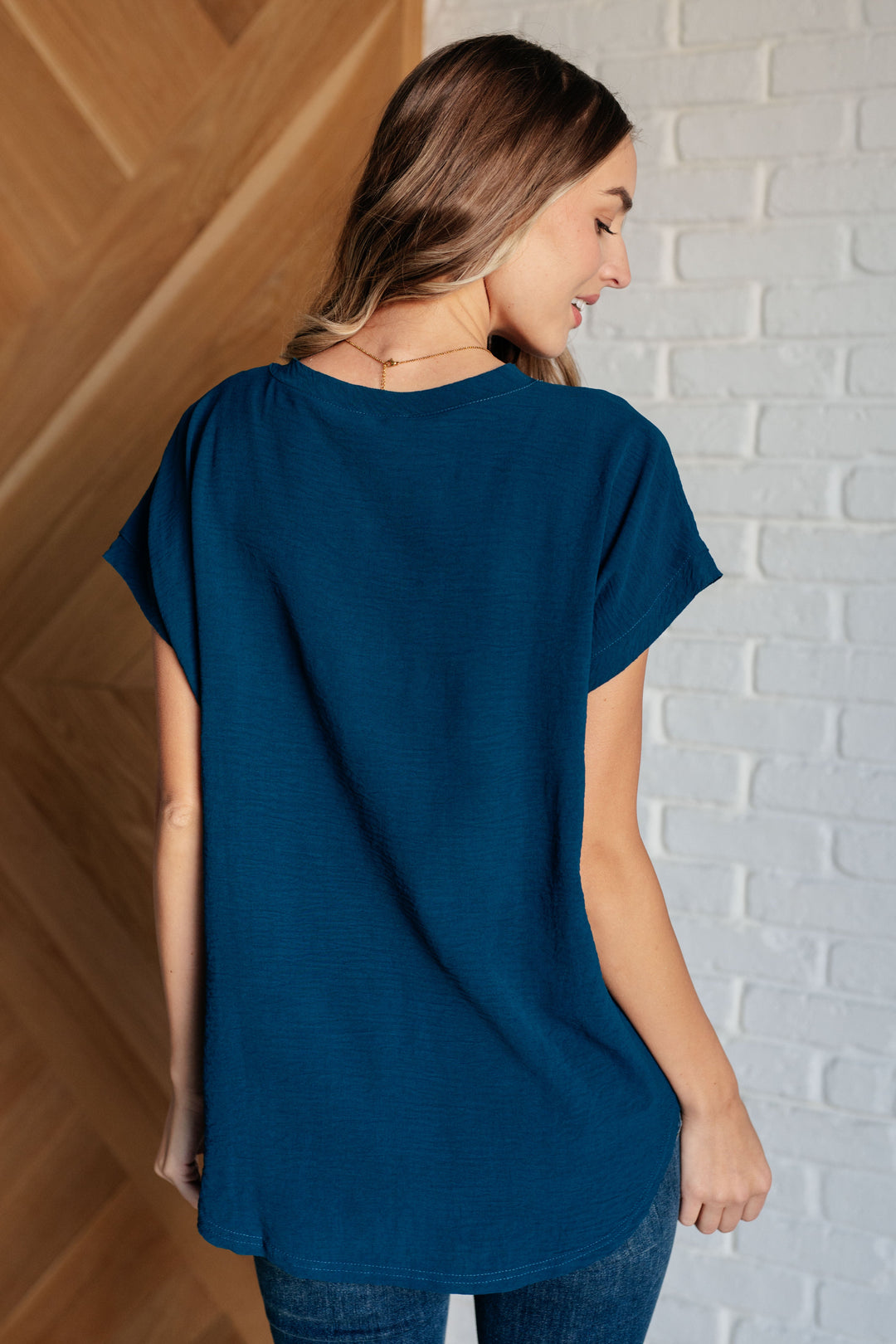 Very Much Needed V-Neck Top in Teal-Tops-Ave Shops-[option4]-[option5]-[option6]-[option7]-[option8]-Shop-Boutique-Clothing-for-Women-Online