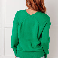 Very Understandable V-Neck Sweater in Green-Tops-Ave Shops-[option4]-[option5]-[option6]-[option7]-[option8]-Shop-Boutique-Clothing-for-Women-Online