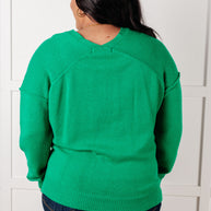 Very Understandable V-Neck Sweater in Green-Tops-Ave Shops-[option4]-[option5]-[option6]-[option7]-[option8]-Shop-Boutique-Clothing-for-Women-Online