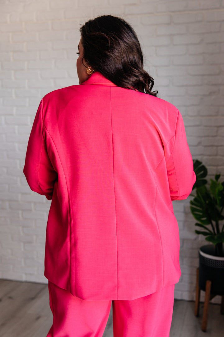 Vigilante Stuff Blazer in Hot Pink-Layers-Ave Shops-[option4]-[option5]-[option6]-[option7]-[option8]-Shop-Boutique-Clothing-for-Women-Online