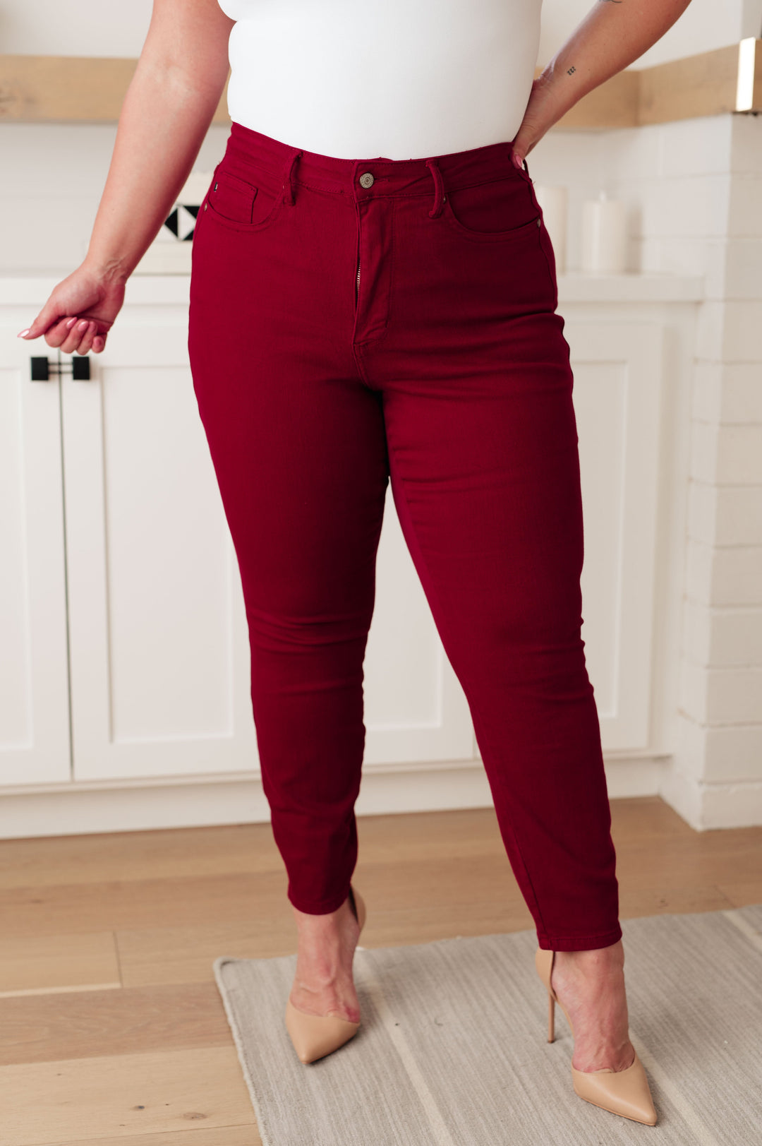 Wanda High Rise Control Top Skinny Jeans Scarlet-Denim-Ave Shops-[option4]-[option5]-[option6]-[option7]-[option8]-Shop-Boutique-Clothing-for-Women-Online