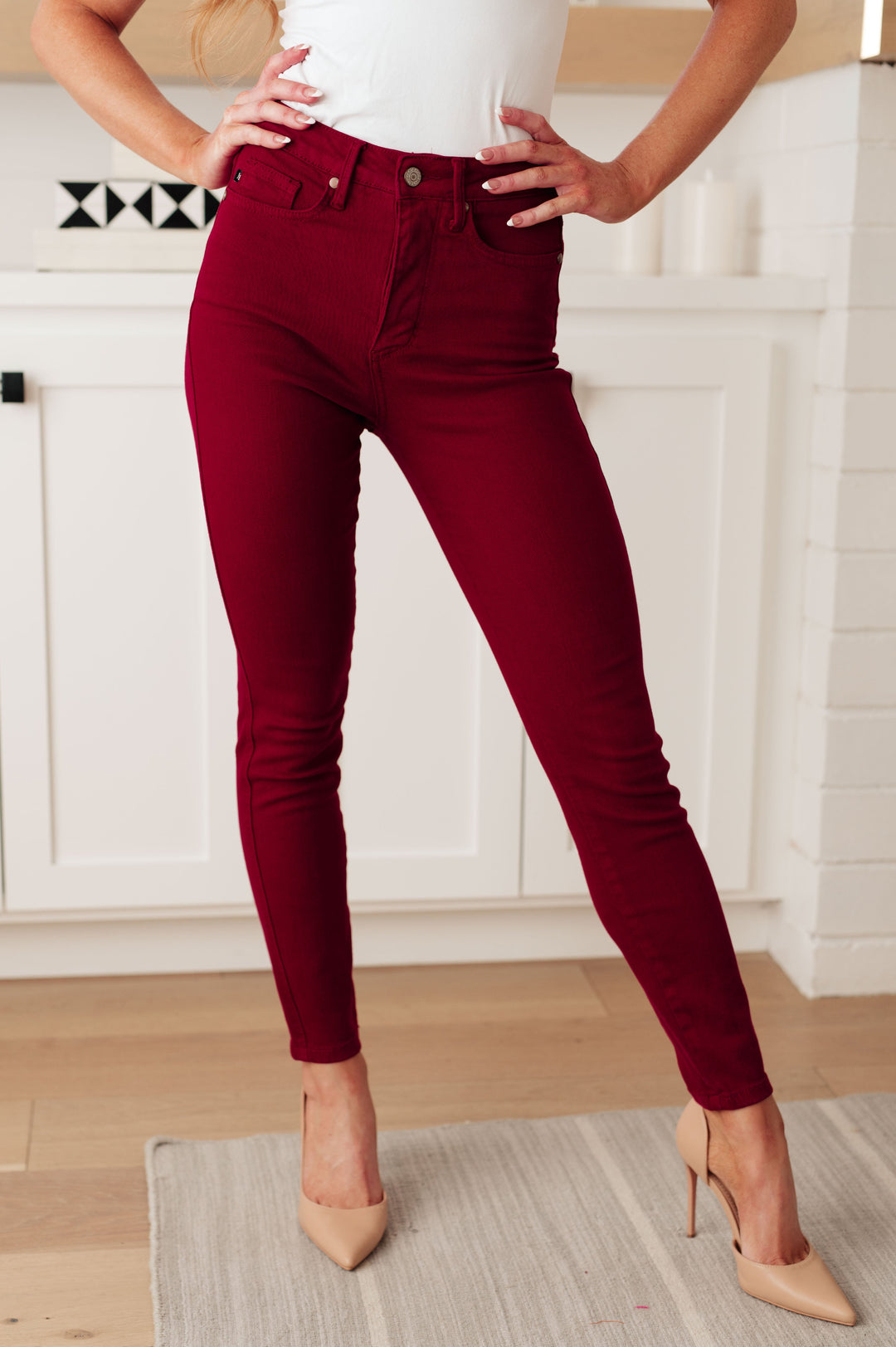 Wanda High Rise Control Top Skinny Jeans Scarlet-Denim-Ave Shops-[option4]-[option5]-[option6]-[option7]-[option8]-Shop-Boutique-Clothing-for-Women-Online
