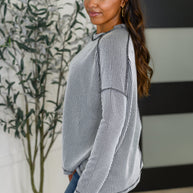 Zenana Wander & Rest Cable Ribbed Knit Drop Shoulder Top in Black/White-Womens-Ave Shops-[option4]-[option5]-[option6]-[option7]-[option8]-Shop-Boutique-Clothing-for-Women-Online