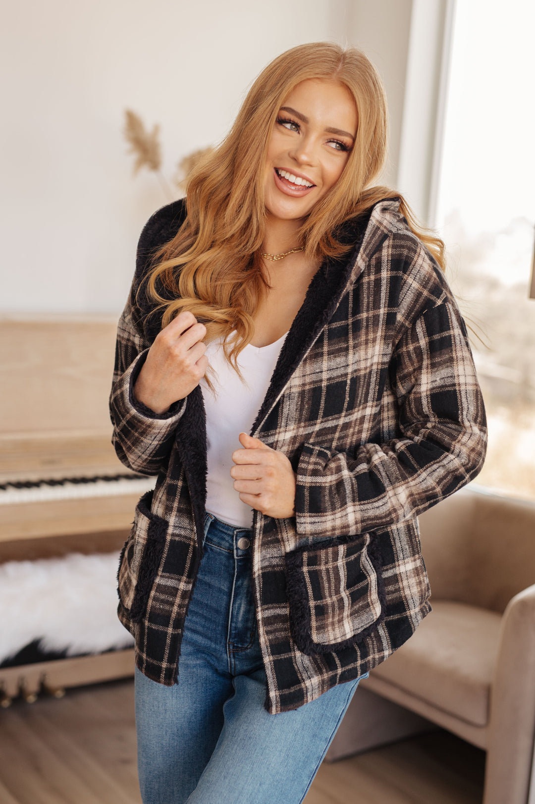 Warped Noise Reversible Plaid Shacket-Layers-Ave Shops-[option4]-[option5]-[option6]-[option7]-[option8]-Shop-Boutique-Clothing-for-Women-Online