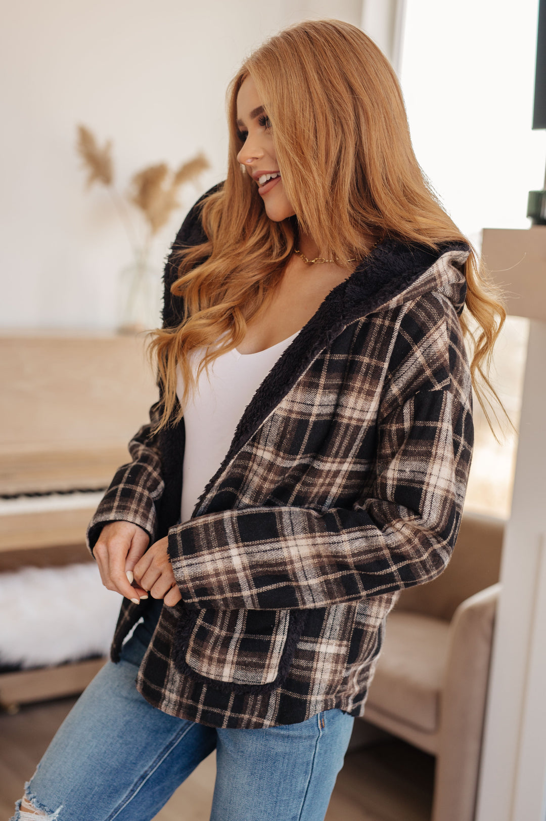 Warped Noise Reversible Plaid Shacket-Layers-Ave Shops-[option4]-[option5]-[option6]-[option7]-[option8]-Shop-Boutique-Clothing-for-Women-Online