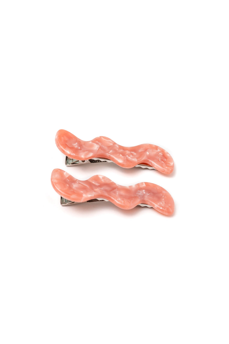 Wavy Clip Set Pink Pearl-Accessories-Ave Shops-[option4]-[option5]-[option6]-[option7]-[option8]-Shop-Boutique-Clothing-for-Women-Online