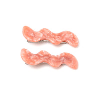 Wavy Clip Set Pink Pearl-Accessories-Ave Shops-[option4]-[option5]-[option6]-[option7]-[option8]-Shop-Boutique-Clothing-for-Women-Online
