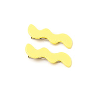 Wavy Clip Set in Yellow-Accessories-Ave Shops-[option4]-[option5]-[option6]-[option7]-[option8]-Shop-Boutique-Clothing-for-Women-Online