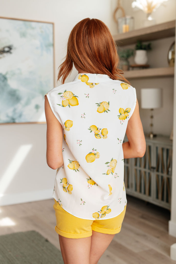 When Life Gives You Lemons Sleeveless Blouse-Tops-Ave Shops-[option4]-[option5]-[option6]-[option7]-[option8]-Shop-Boutique-Clothing-for-Women-Online