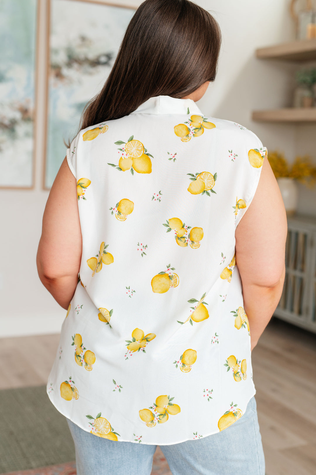 When Life Gives You Lemons Sleeveless Blouse-Tops-Ave Shops-[option4]-[option5]-[option6]-[option7]-[option8]-Shop-Boutique-Clothing-for-Women-Online