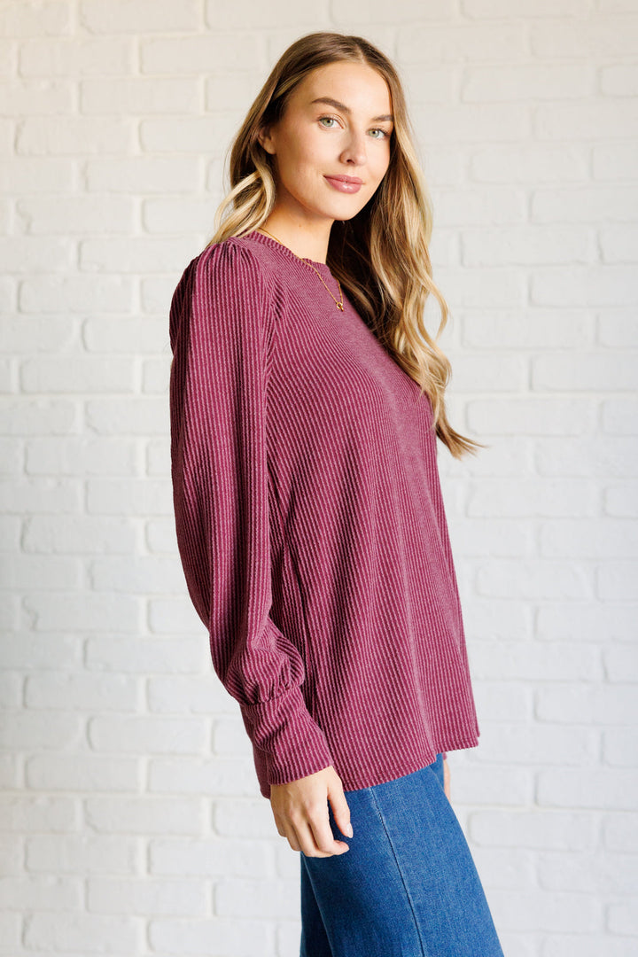 When the Sun Goes Down Mineral Wash Ribbed Knit Top in Wine-Tops-Ave Shops-[option4]-[option5]-[option6]-[option7]-[option8]-Shop-Boutique-Clothing-for-Women-Online