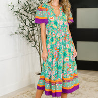 Wildflower Wish Gathered Tier Dress in Mint-Womens-Ave Shops-[option4]-[option5]-[option6]-[option7]-[option8]-Shop-Boutique-Clothing-for-Women-Online