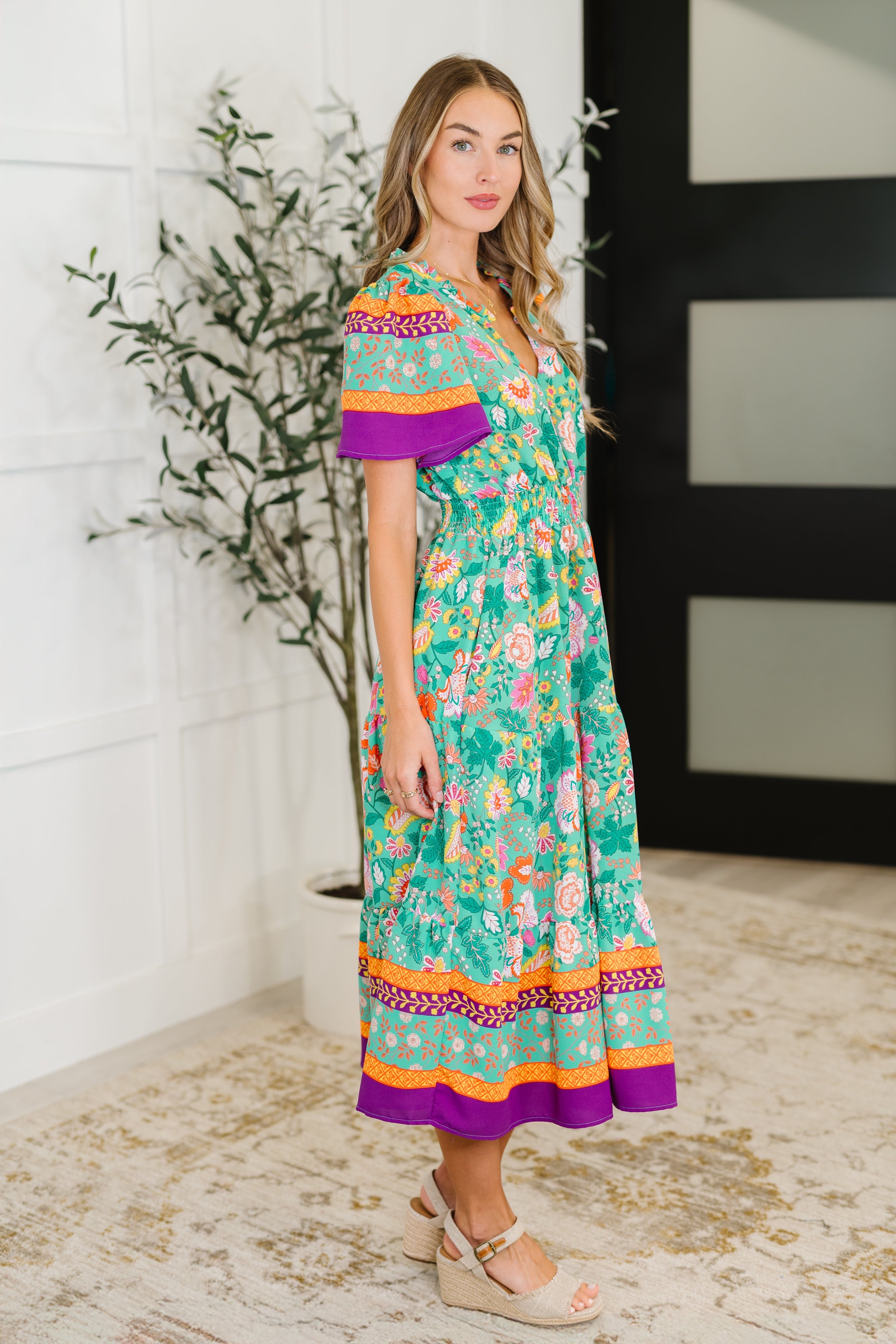 Wildflower Wish Gathered Tier Dress in Mint-Womens-Ave Shops-[option4]-[option5]-[option6]-[option7]-[option8]-Shop-Boutique-Clothing-for-Women-Online