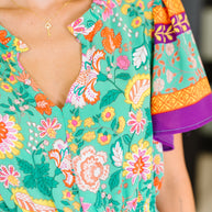 Wildflower Wish Gathered Tier Dress in Mint-Womens-Ave Shops-[option4]-[option5]-[option6]-[option7]-[option8]-Shop-Boutique-Clothing-for-Women-Online