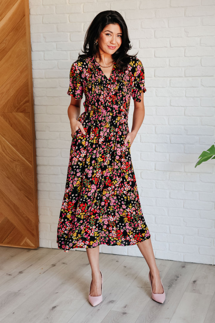 Wildflower and Barley V-Neck Button Up Dress-Dresses-Ave Shops-[option4]-[option5]-[option6]-[option7]-[option8]-Shop-Boutique-Clothing-for-Women-Online