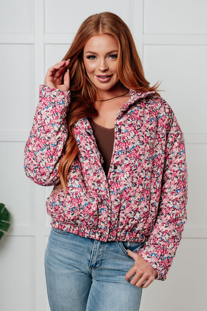 Wish Me Well Floral Printed Puffer Jacket in Cream Multi-Layers-Ave Shops-[option4]-[option5]-[option6]-[option7]-[option8]-Shop-Boutique-Clothing-for-Women-Online