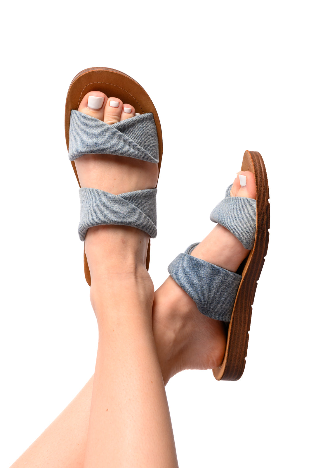 Corky's With a Twist Sandal in Denim-Womens-Ave Shops-[option4]-[option5]-[option6]-[option7]-[option8]-Shop-Boutique-Clothing-for-Women-Online