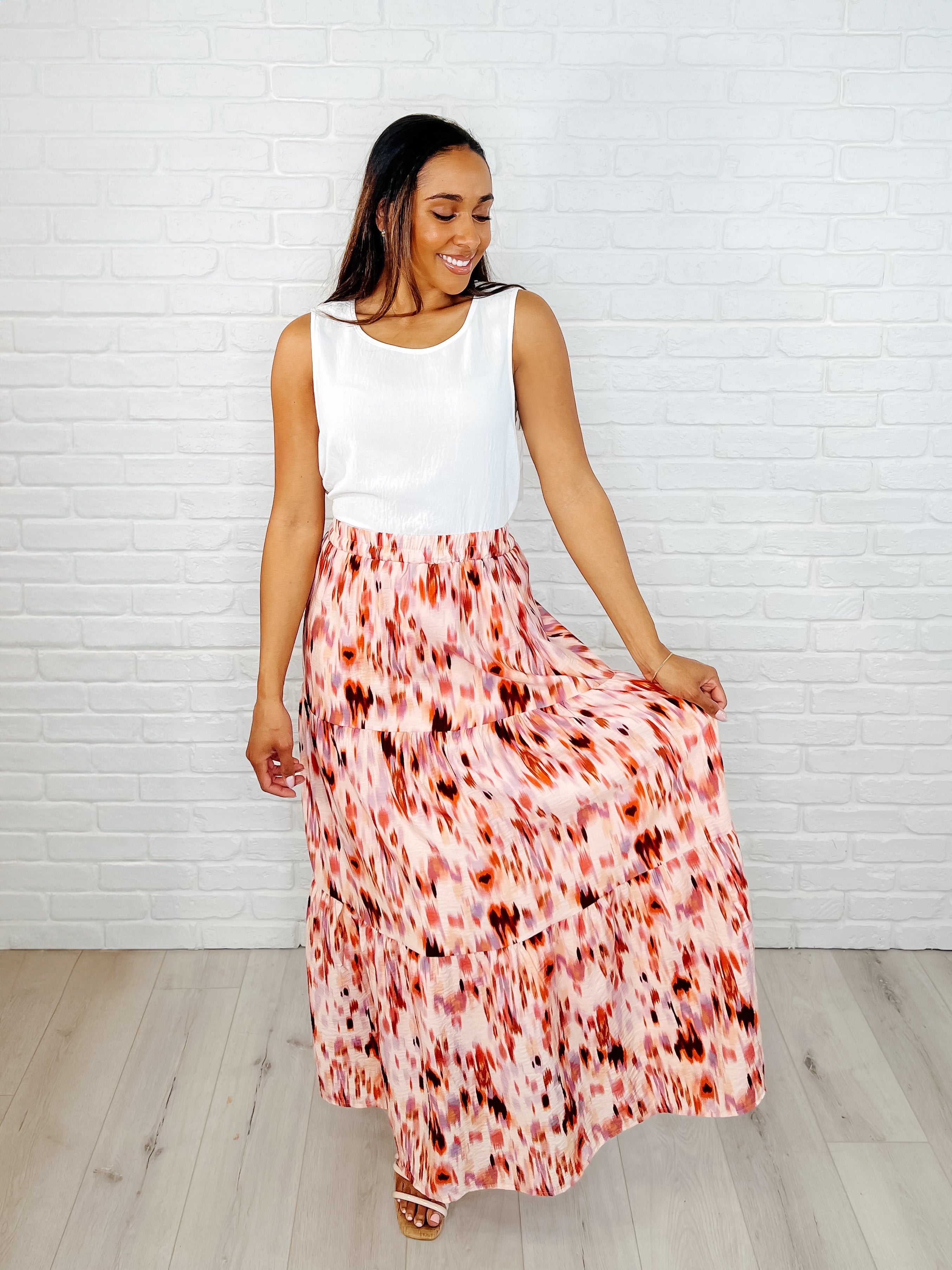Words Fail Me Watercolor Print Maxi Skirt-Womens-Ave Shops-[option4]-[option5]-[option6]-[option7]-[option8]-Shop-Boutique-Clothing-for-Women-Online