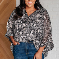 Work All Day Floral Top-Tops-Ave Shops-[option4]-[option5]-[option6]-[option7]-[option8]-Shop-Boutique-Clothing-for-Women-Online