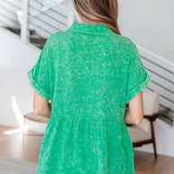 Working In The Garden Button Up Peplum Blouse-Tops-Ave Shops-[option4]-[option5]-[option6]-[option7]-[option8]-Shop-Boutique-Clothing-for-Women-Online