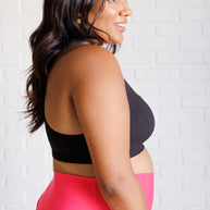 Rae Mode Working Out My Ego Cross Back Sports Bra in Black-Athleisure-Ave Shops-[option4]-[option5]-[option6]-[option7]-[option8]-Shop-Boutique-Clothing-for-Women-Online