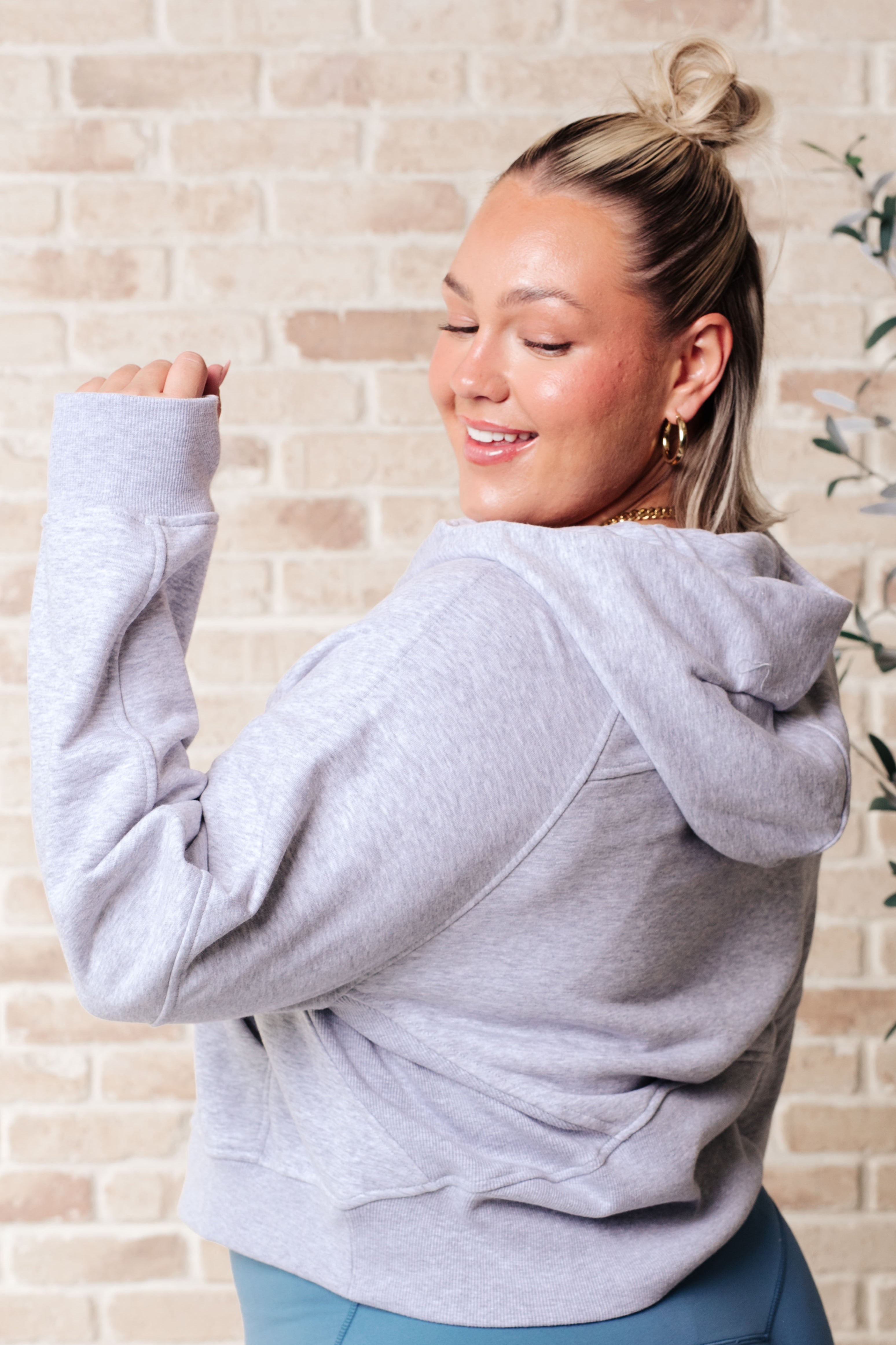Working Up A Sweat Hooded Pullover in Grey-Athleisure-Ave Shops-[option4]-[option5]-[option6]-[option7]-[option8]-Shop-Boutique-Clothing-for-Women-Online