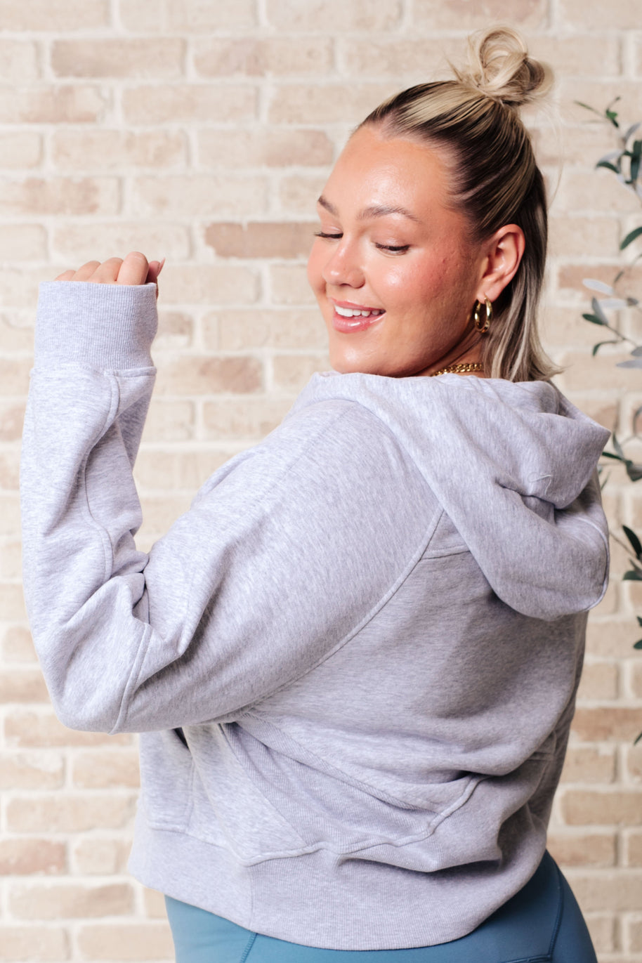 Working Up A Sweat Hooded Pullover in Grey-Athleisure-Ave Shops-[option4]-[option5]-[option6]-[option7]-[option8]-Shop-Boutique-Clothing-for-Women-Online