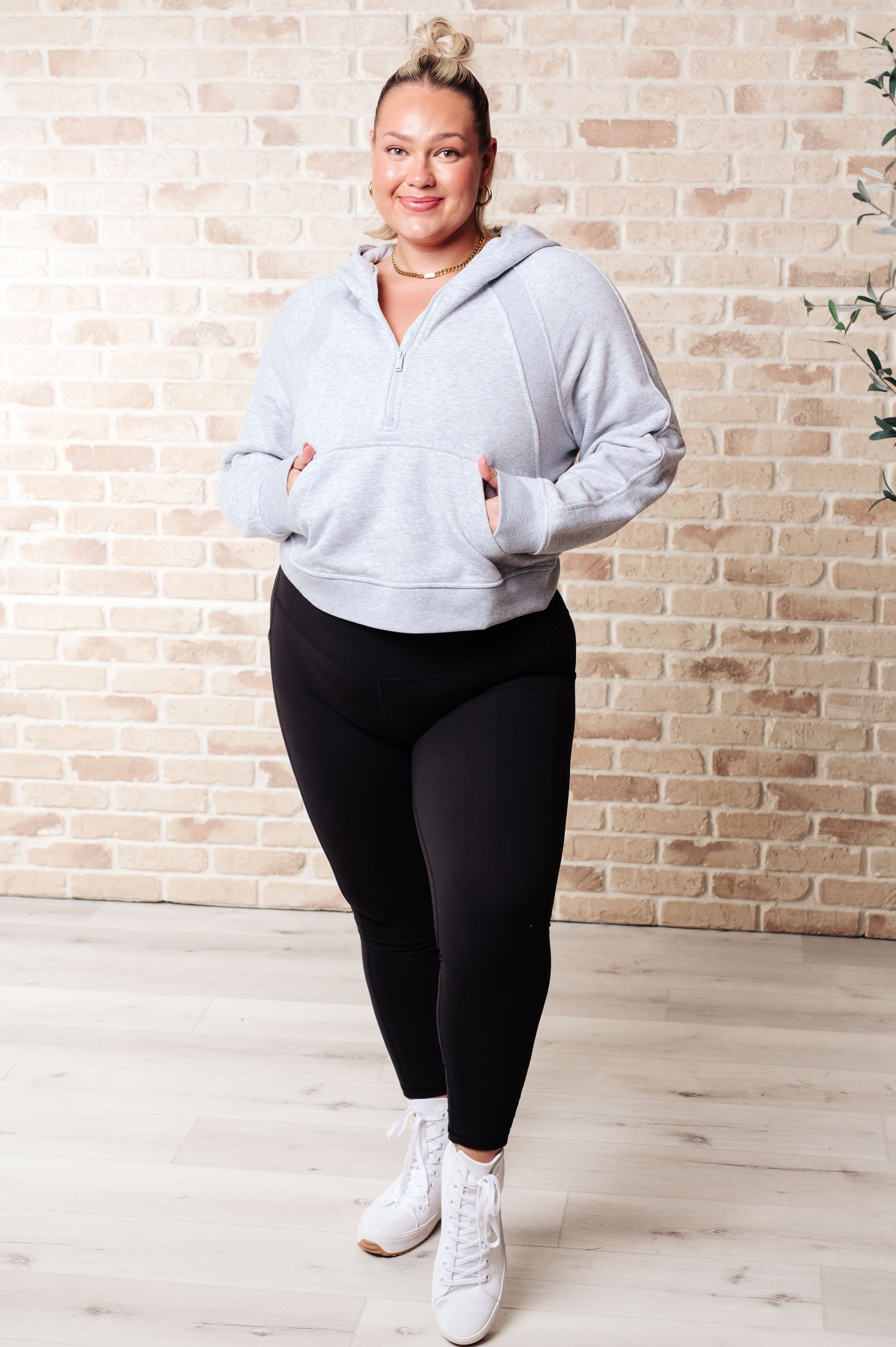 Working Up A Sweat Hooded Pullover in Grey-Athleisure-Ave Shops-[option4]-[option5]-[option6]-[option7]-[option8]-Shop-Boutique-Clothing-for-Women-Online