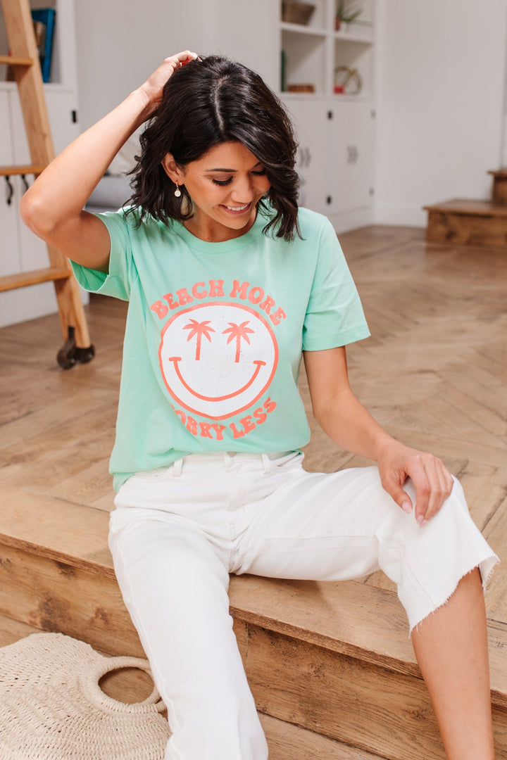 Worry Less T-Shirt-Womens-Ave Shops-[option4]-[option5]-[option6]-[option7]-[option8]-Shop-Boutique-Clothing-for-Women-Online