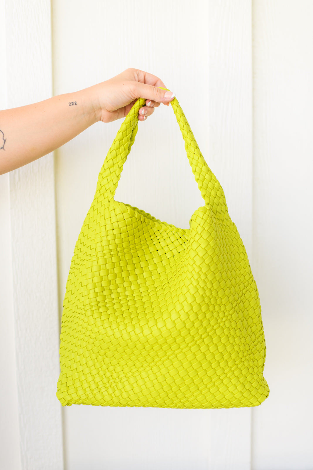 Woven and Worn Tote in Citron-Accessories-Ave Shops-OS-[option4]-[option5]-[option6]-[option7]-[option8]-Shop-Boutique-Clothing-for-Women-Online