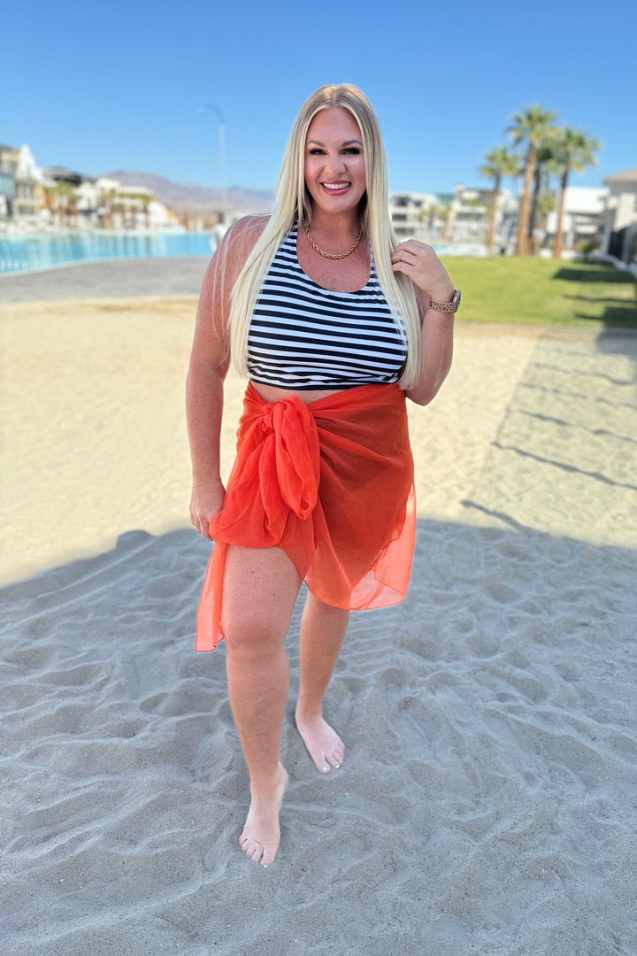 Wrapped In Summer Versatile Swim Cover in Orange-Swimwear-Ave Shops-OS-[option4]-[option5]-[option6]-[option7]-[option8]-Shop-Boutique-Clothing-for-Women-Online