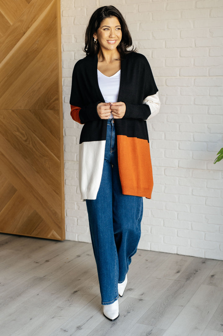 Writer's Block Color Block Open Front Cardigan-Layers-Ave Shops-[option4]-[option5]-[option6]-[option7]-[option8]-Shop-Boutique-Clothing-for-Women-Online