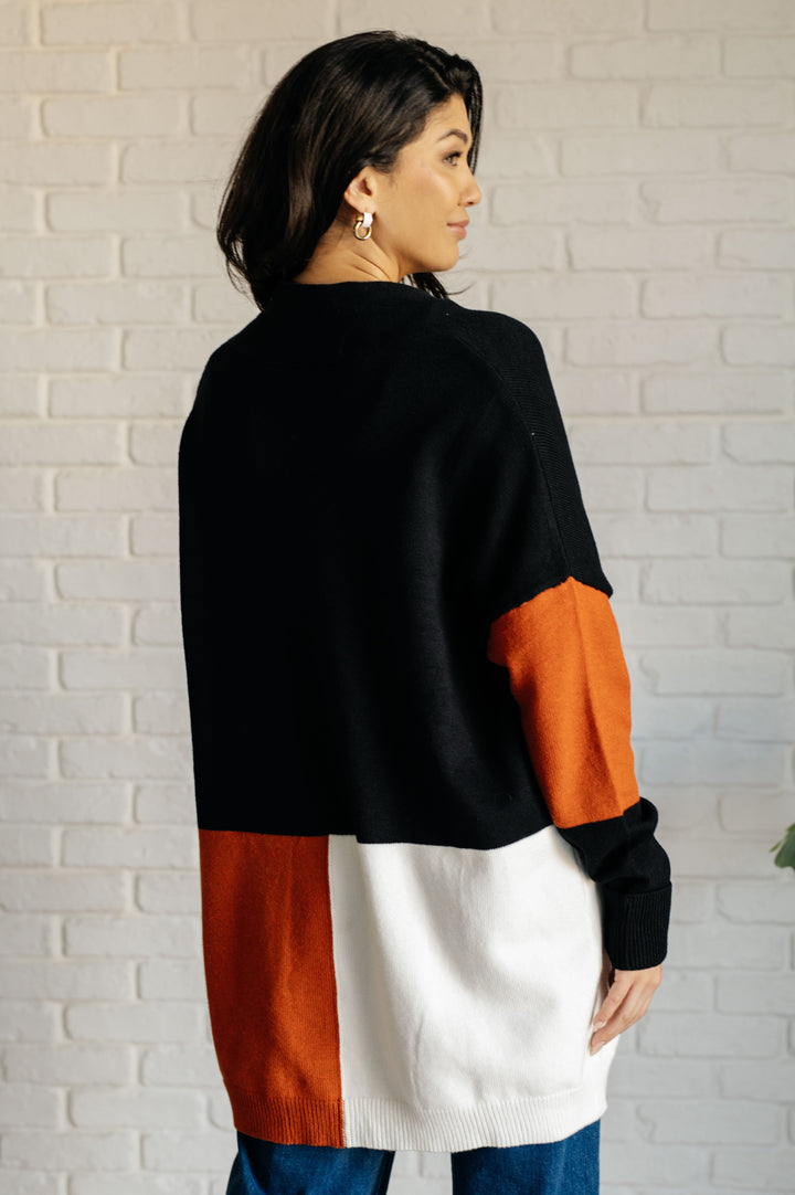 Writer's Block Color Block Open Front Cardigan-Layers-Ave Shops-[option4]-[option5]-[option6]-[option7]-[option8]-Shop-Boutique-Clothing-for-Women-Online