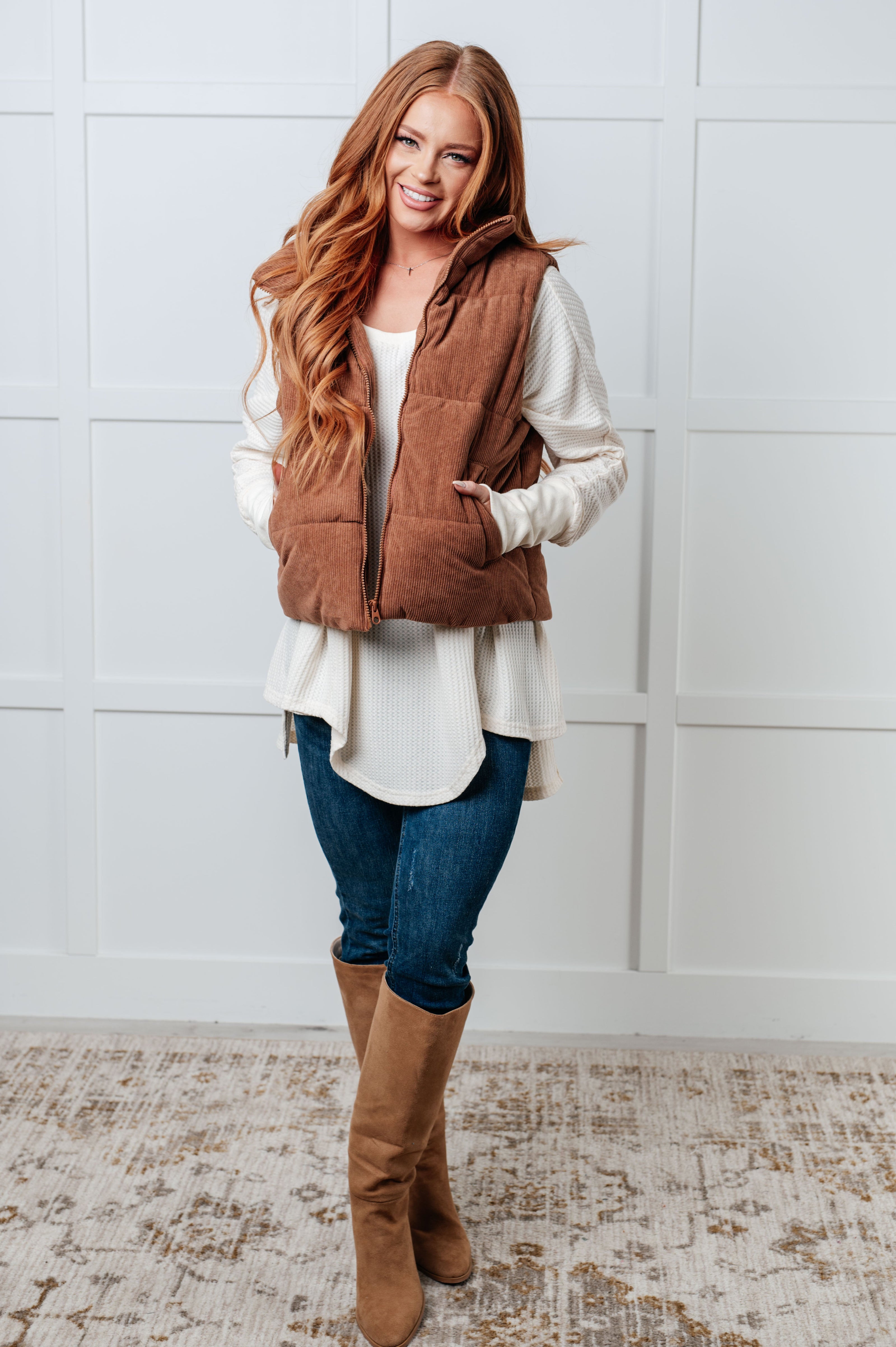 You're Too Kind Waffle Knit Top-Tops-Ave Shops-[option4]-[option5]-[option6]-[option7]-[option8]-Shop-Boutique-Clothing-for-Women-Online