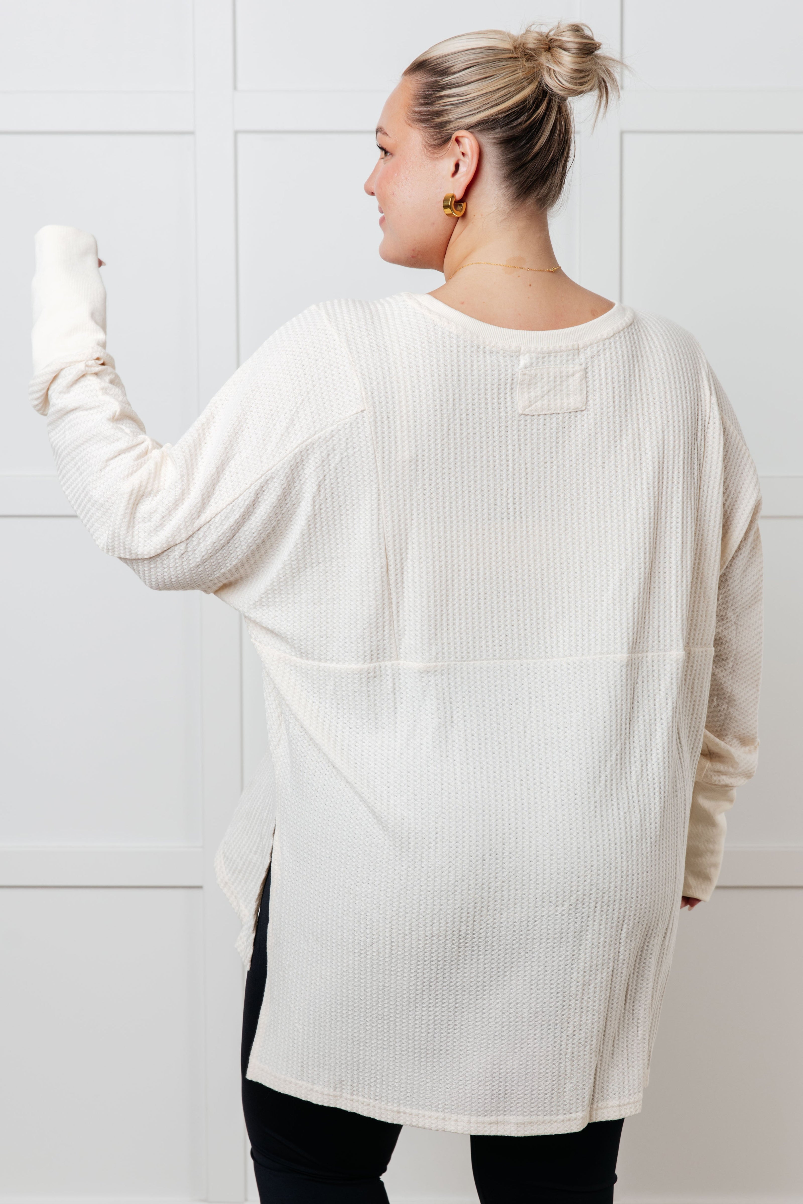 You're Too Kind Waffle Knit Top-Tops-Ave Shops-[option4]-[option5]-[option6]-[option7]-[option8]-Shop-Boutique-Clothing-for-Women-Online