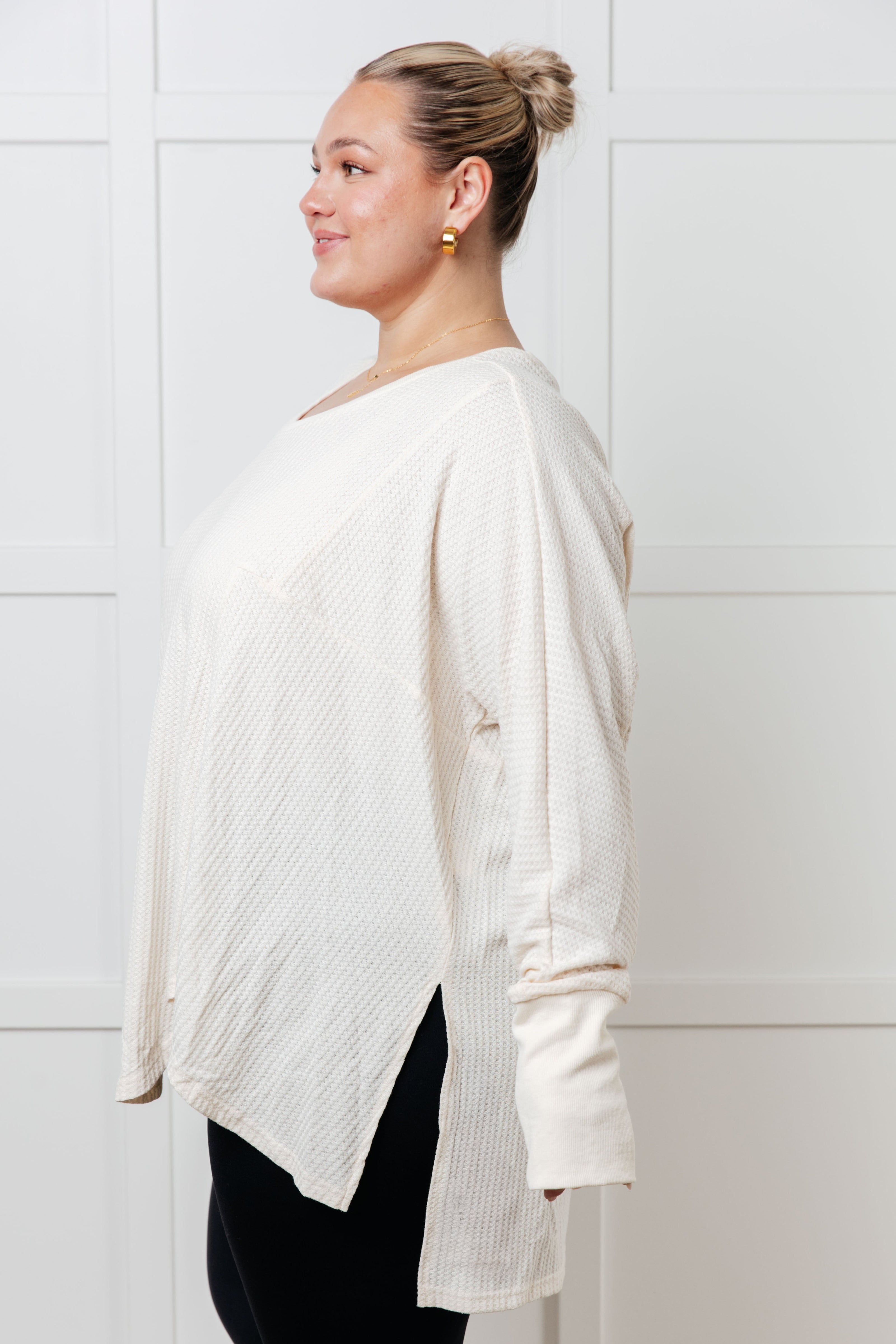 You're Too Kind Waffle Knit Top-Tops-Ave Shops-[option4]-[option5]-[option6]-[option7]-[option8]-Shop-Boutique-Clothing-for-Women-Online