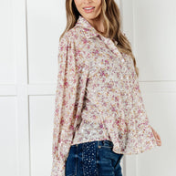 You and I Connect Floral Button Up Blouse-Blouses-Ave Shops-[option4]-[option5]-[option6]-[option7]-[option8]-Shop-Boutique-Clothing-for-Women-Online