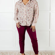 You and I Connect Floral Button Up Blouse-Blouses-Ave Shops-[option4]-[option5]-[option6]-[option7]-[option8]-Shop-Boutique-Clothing-for-Women-Online