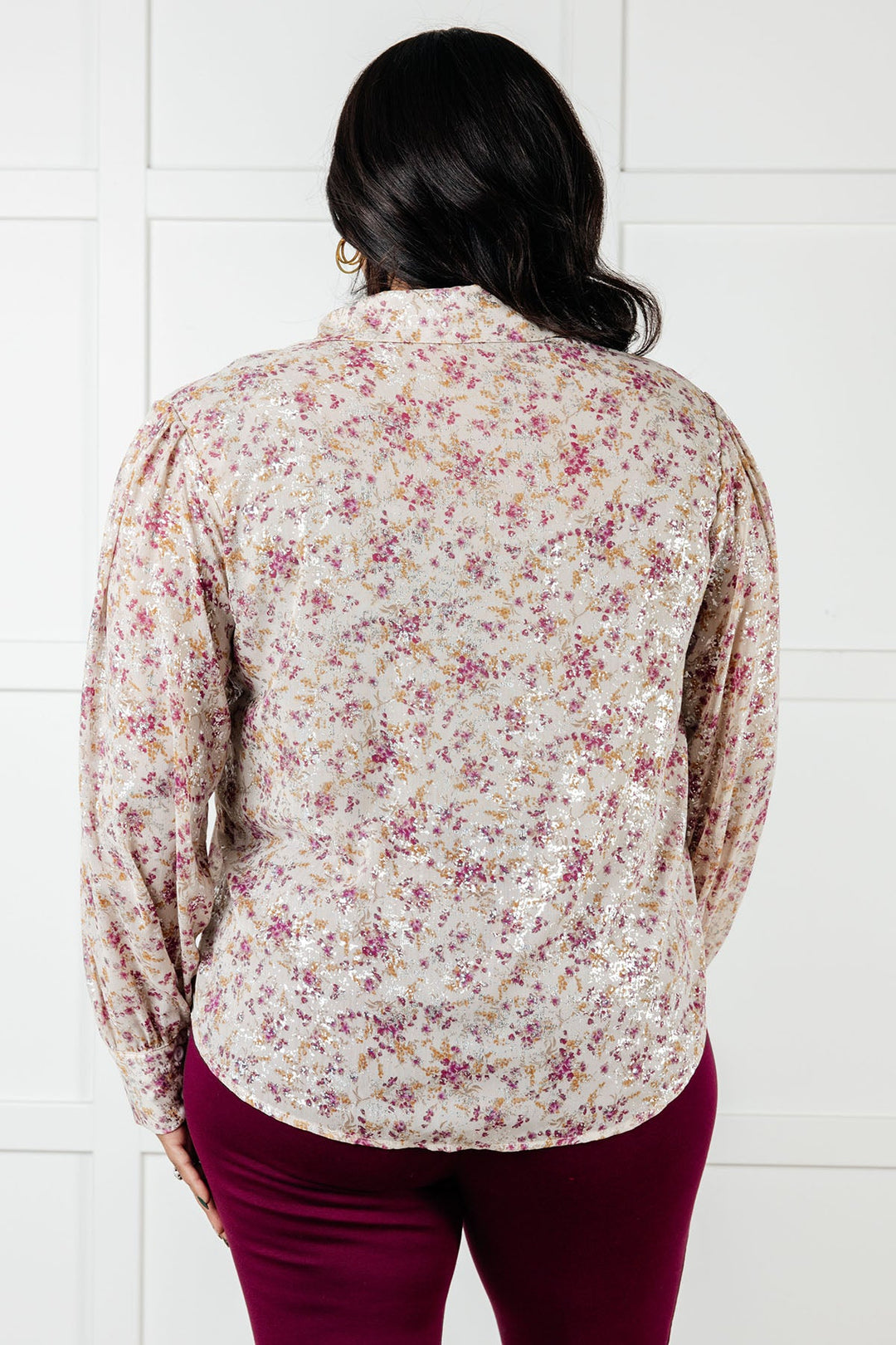 You and I Connect Floral Button Up Blouse-Blouses-Ave Shops-[option4]-[option5]-[option6]-[option7]-[option8]-Shop-Boutique-Clothing-for-Women-Online