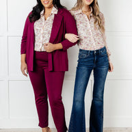 You and I Connect Floral Button Up Blouse-Blouses-Ave Shops-[option4]-[option5]-[option6]-[option7]-[option8]-Shop-Boutique-Clothing-for-Women-Online