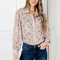 You and I Connect Floral Button Up Blouse-Blouses-Ave Shops-[option4]-[option5]-[option6]-[option7]-[option8]-Shop-Boutique-Clothing-for-Women-Online