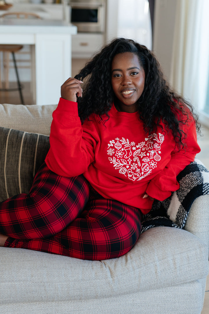 Holiday Heart Sweatshirt-Tops-Ave Shops-[option4]-[option5]-[option6]-[option7]-[option8]-Shop-Boutique-Clothing-for-Women-Online