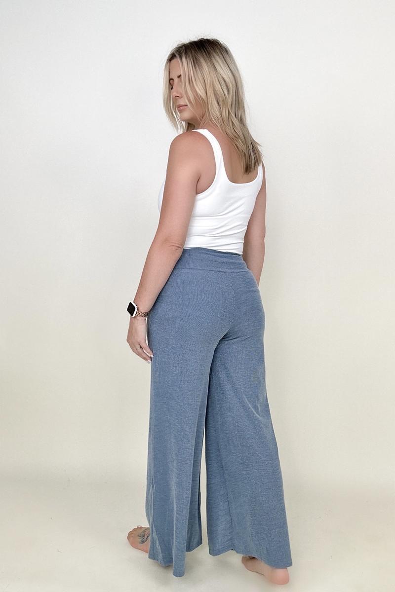Petal Dew Solid Wide Waistband Wide Leg Pants-Pants-Kiwidrop-[option4]-[option5]-[option6]-[option7]-[option8]-Shop-Boutique-Clothing-for-Women-Online