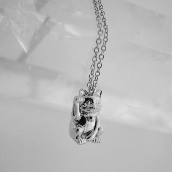 Lucky Cat Charm Necklace-HONEYCAT Jewelry-[option4]-[option5]-[option6]-[option7]-[option8]-Shop-Boutique-Clothing-for-Women-Online