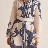 Printed Long Sleeve Shirt Dress-Dresses-Trendsi-[option4]-[option5]-[option6]-[option7]-[option8]-Shop-Boutique-Clothing-for-Women-Online