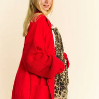 Davi & Dani Button Up Dropped Shoulder Cardigan with Pockets-Cardigans-Trendsi-[option4]-[option5]-[option6]-[option7]-[option8]-Shop-Boutique-Clothing-for-Women-Online