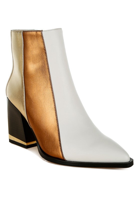 Stemon Three Tone Block Heel Boots-Rag Company-[option4]-[option5]-[option6]-[option7]-[option8]-Shop-Boutique-Clothing-for-Women-Online
